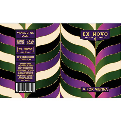 Ex Novo V For Vienna by Ex Novo Brewing Co, beer label