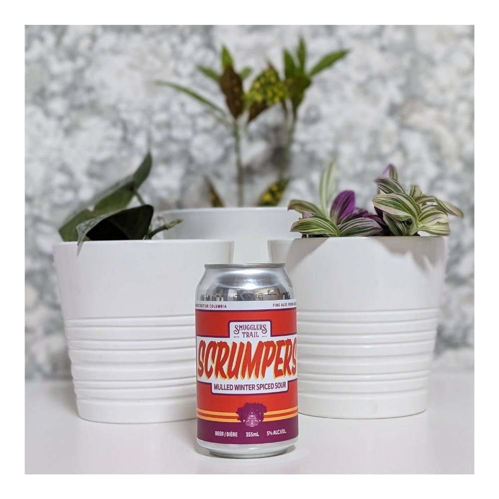 Scrumpers Mulled Winter Spice Sour by Smugglers Trail Caskworks, beer label