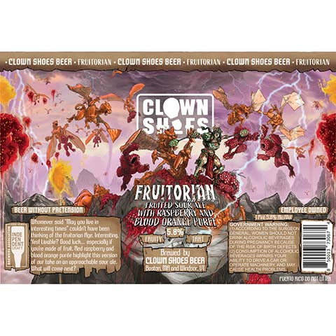 Clown Shoes Fruitorian Sour Ale by Clown Shoes, beer label