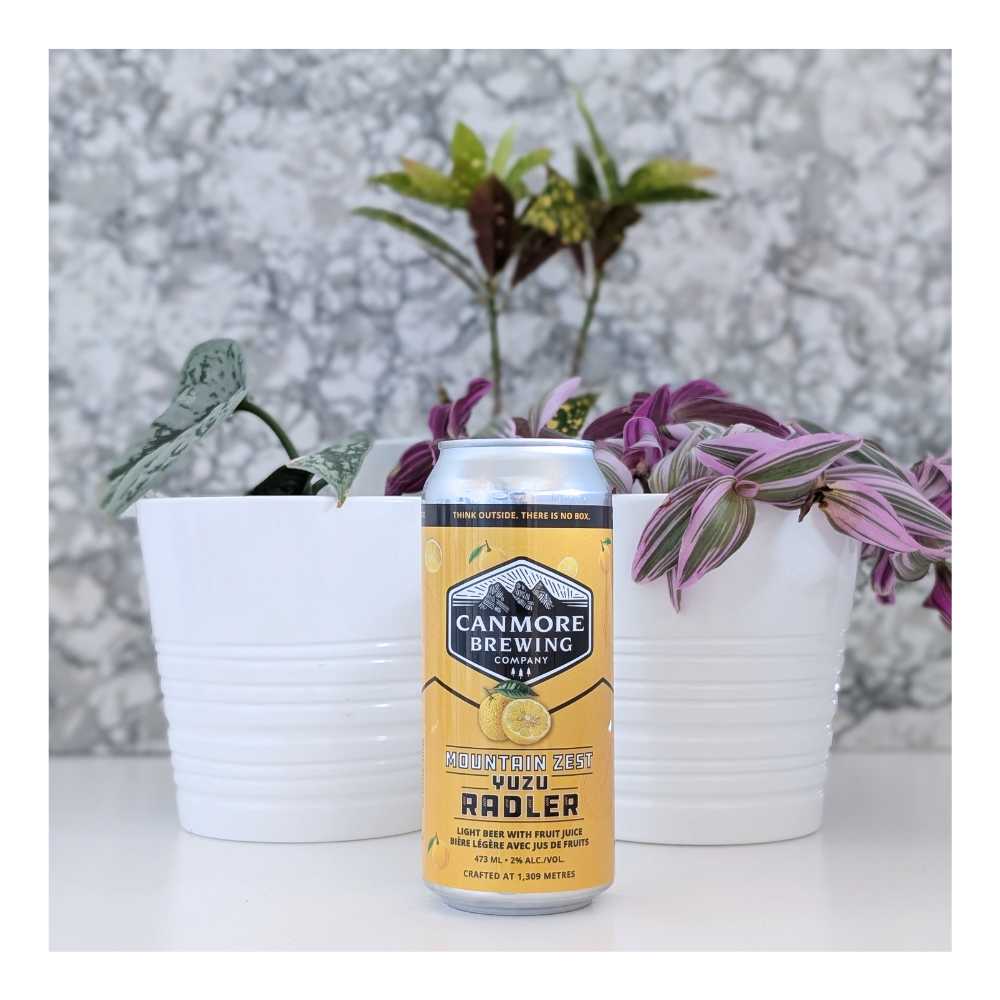Mountain Zest Yuzu Radler by Canmore Brewing Company, beer label