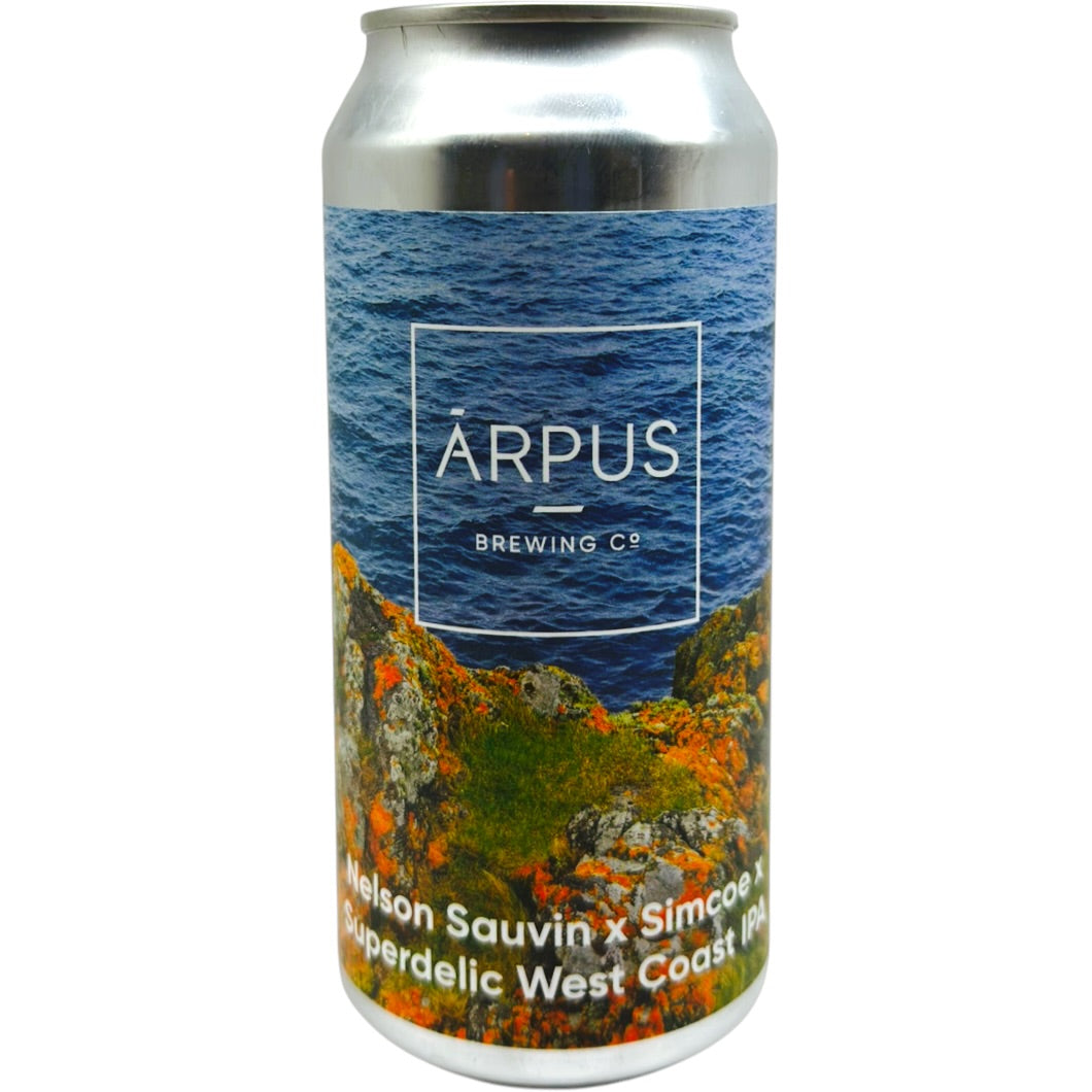 Arpus - Nelson Sauvin X Simcoe X Superdelic West Coast IPA by Ārpus Brewing Co., beer label