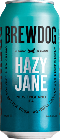 Hazy Jane by BrewDog, beer label