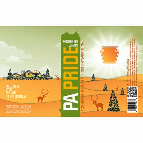 Chatty Monks PA Pride Multigrain Saison by Chatty Monks Brewing Company, beer label