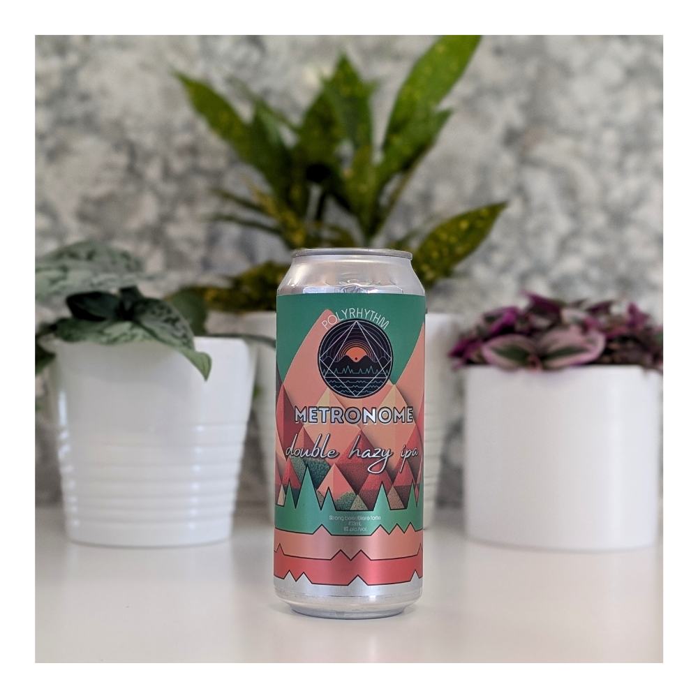 Metronome Hazy Double IPA by Polyrhythm Brewing, beer label