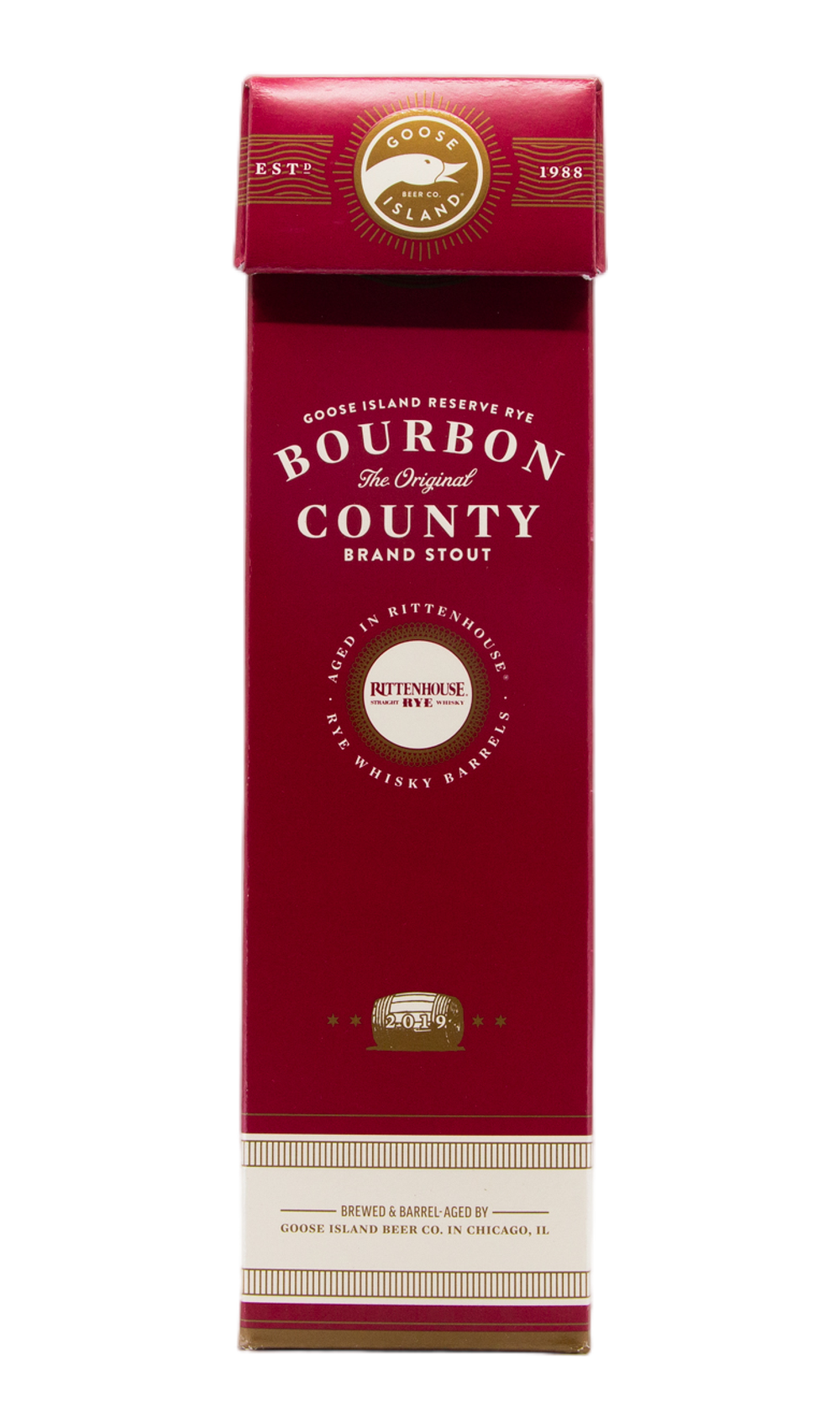 Goose Island Reserve Rye Bourbon County Brand Stout (2019) by Goose Island Beer Co, beer label