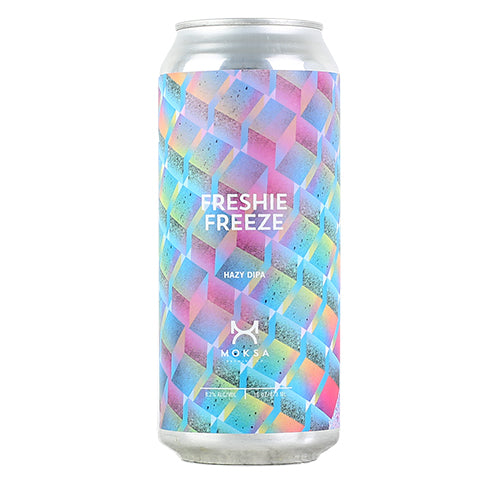 Moksa Freshie Freeze Hazy DIPA by Moksa Brewing Co, beer label