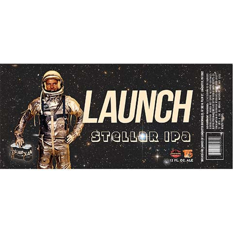 Lancaster Launch Stellar IPA by Lancaster Brewing Co, beer label