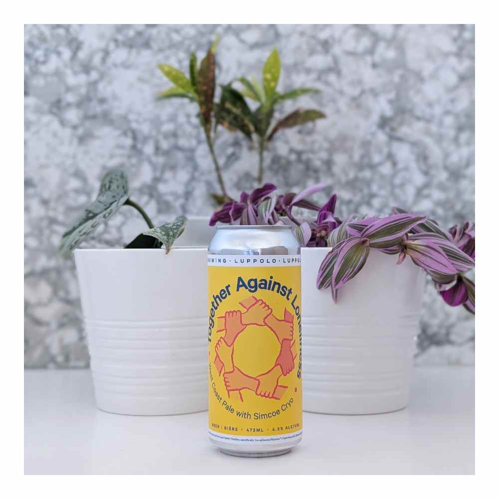 Co. x The Dandy Brewing Company Together Against Loneliness West Coast Pale Ale by Luppolo Brewing Co, beer label