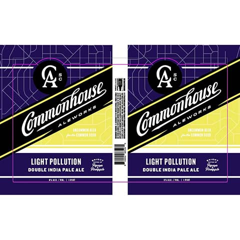 Commonhouse Aleworks Light Pollutuion DIPA by Commonhouse Aleworks, beer label