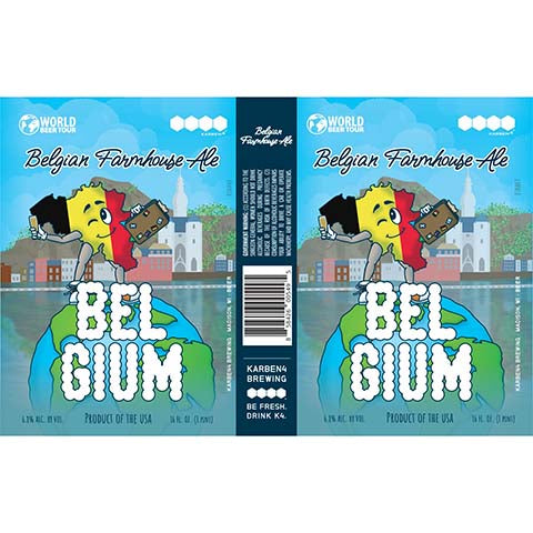 Karben4 Belgian Farmhouse Ale Belgium by Karben4 Brewing, beer label