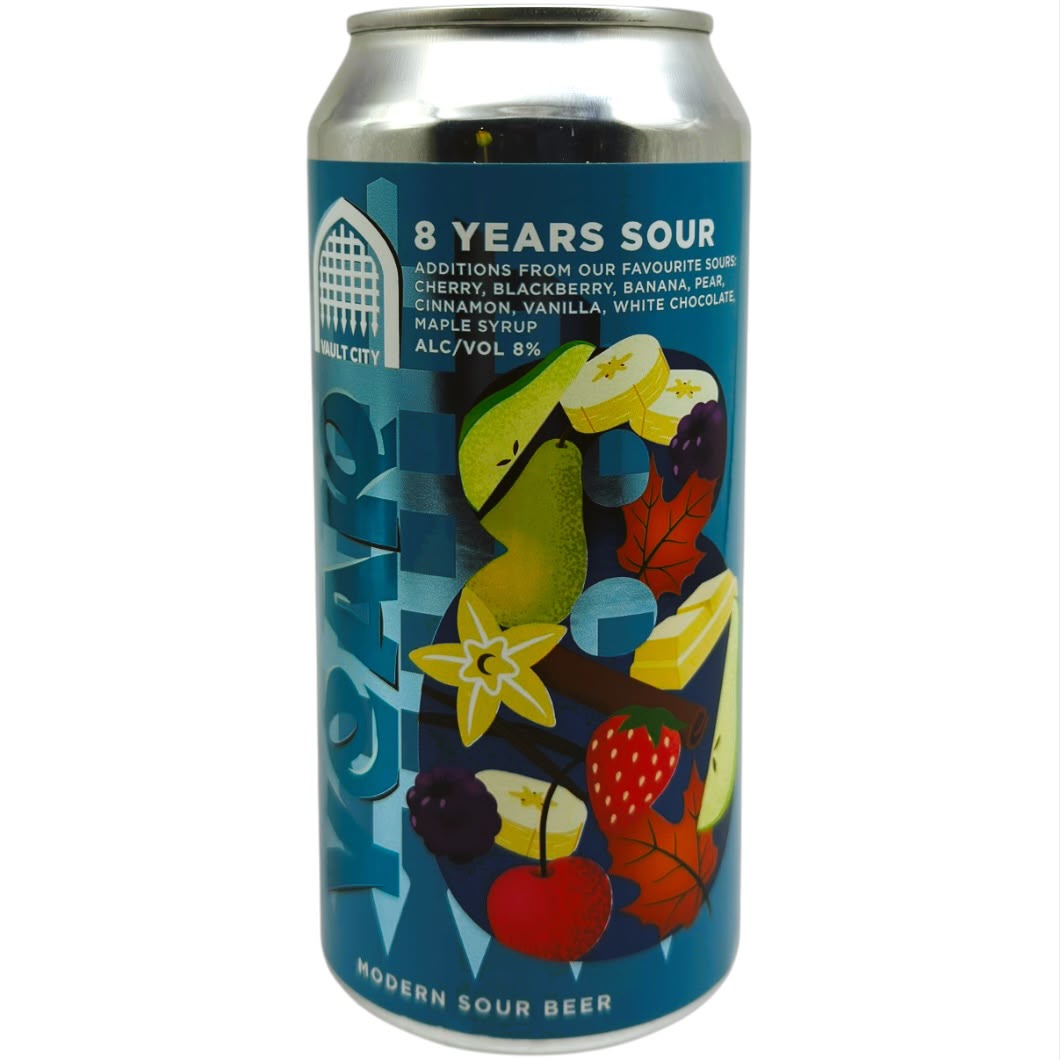 Vault City 8 Years Sour by Vault City Brewing Ltd., beer label