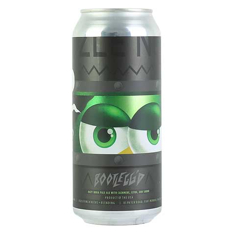 Oozlefinch Bootlegg'd Hazy IPA by Oozlefinch Beers & Blending, beer label