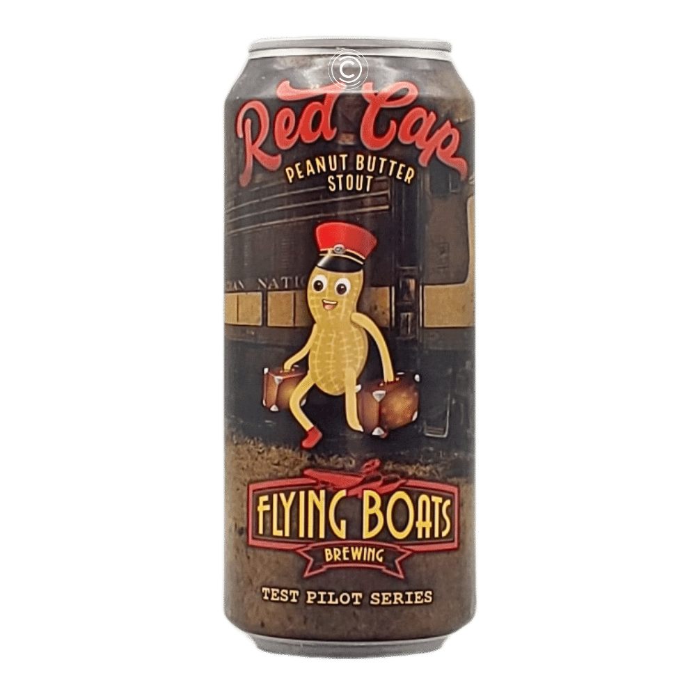 Red Cap Stout by Flying Boats Brewing Company, beer label