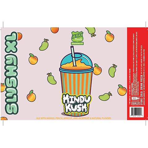 450 North Hindu Kush Sour Ale by 450 North Brewing Company, beer label