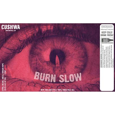 Cushwa Triple Burn Slow New England Style TIPA by Cushwa Brewing Co, beer label