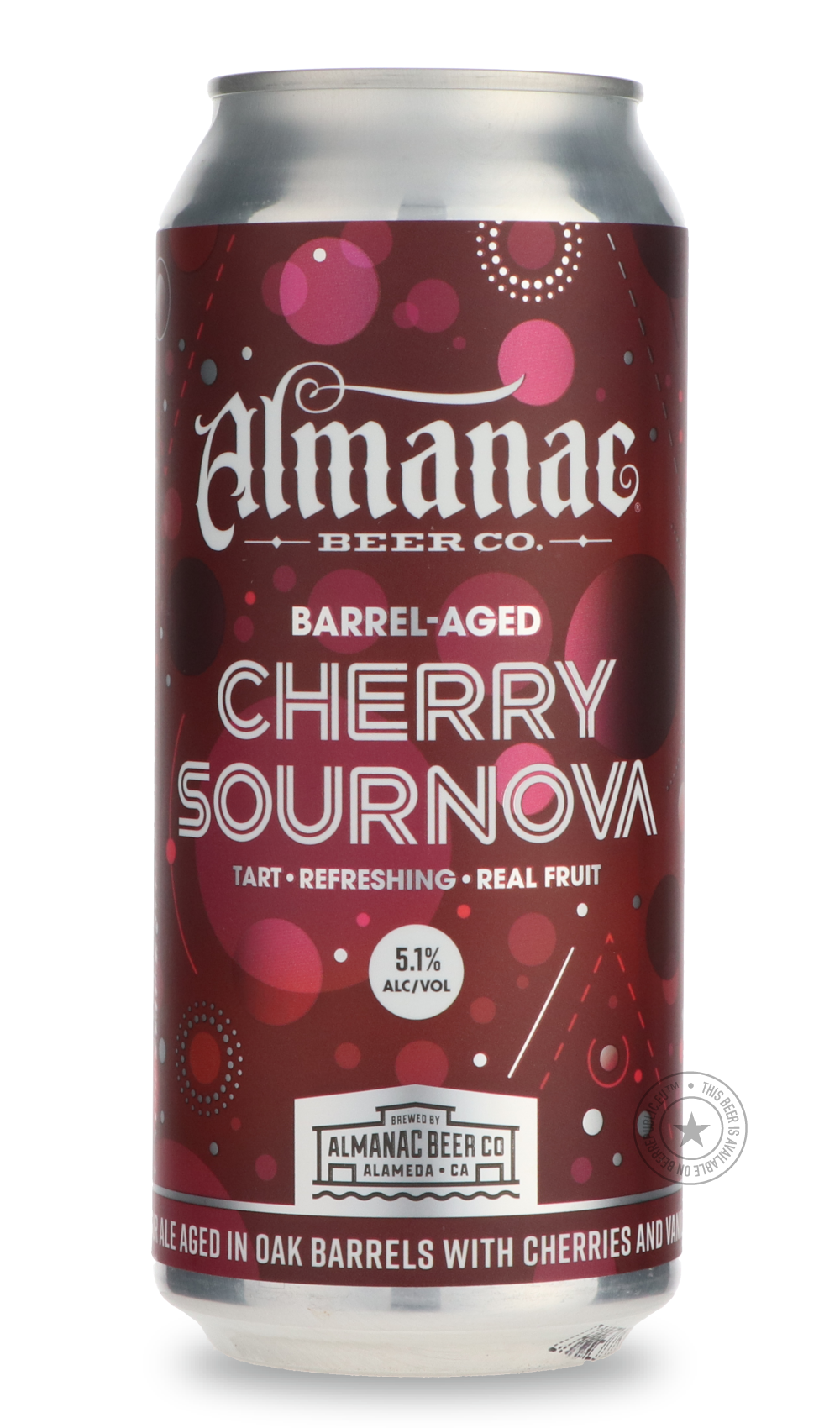 Cherry Sournova by Almanac Beer Company, beer label