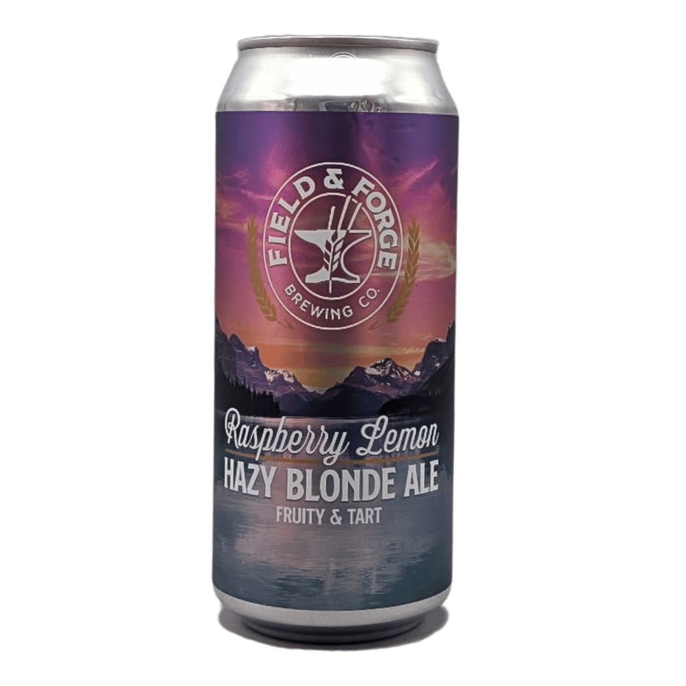 Raspberry Lemon Hazy Blonde by Field & Forge Brewing Co., beer label