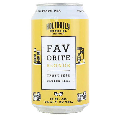 Holidaily Favorite Blonde Ale by Holidaily Brewing Co, beer label