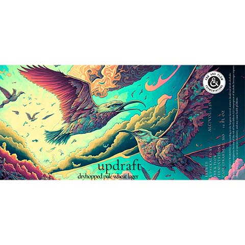 Ebb & Flow Updraft Wheat Lager by Ebb & Flow, beer label