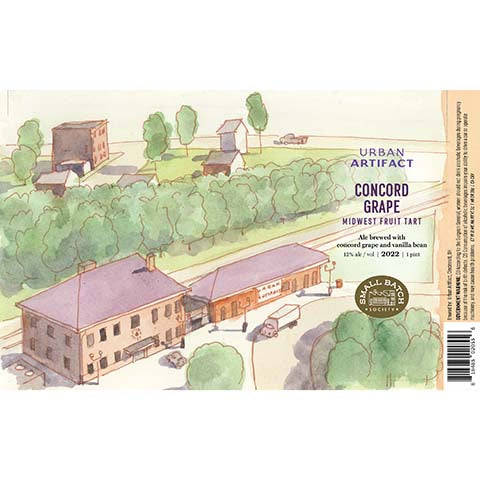 Urban Artifact Concord Grape Midwest Fruit Tart Ale by Urban Artifact, beer label