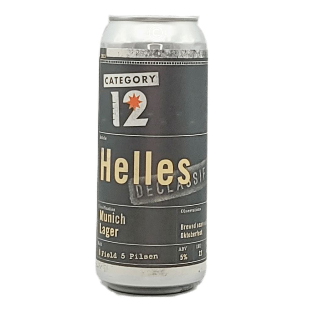 Brewing Periodic Series - Helles Munich Lager by Category 12 Brewery, beer label