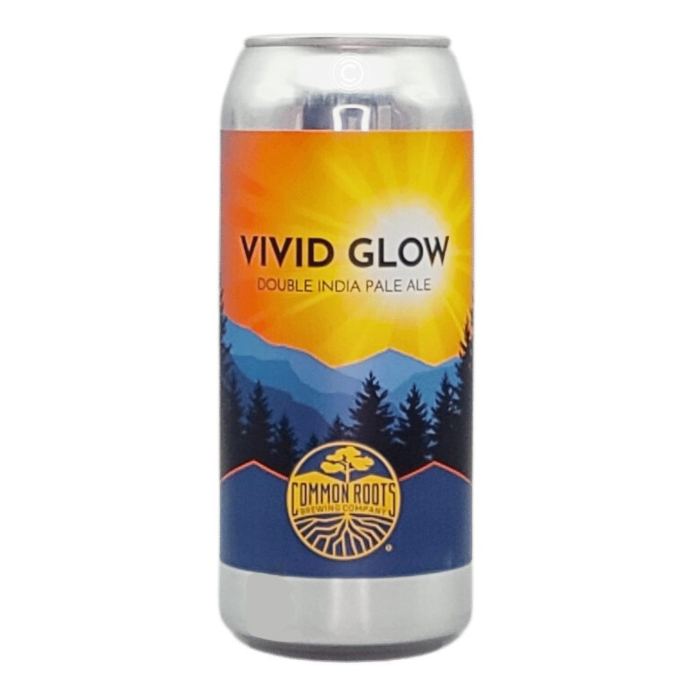 Vivid Glow Double IPA by Common Roots Brewing Company, beer label