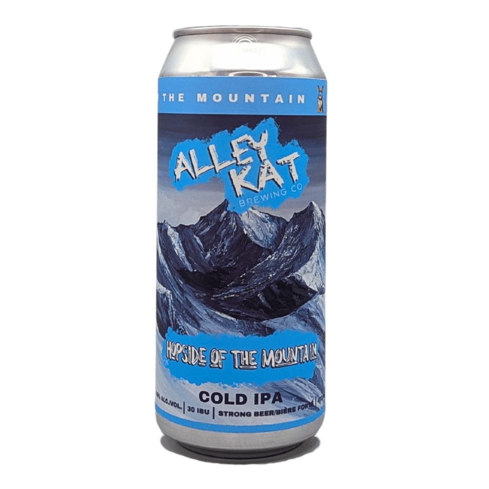 Hopside of the Mountain Cold IPA by Alley Kat Brewing Company, beer label