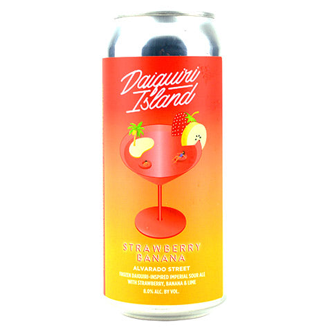 Alvarado Street Daiquiri Island-Strawberry Banana Frozen Daiquiri Inspired Sour Ale by Alvarado Street Brewery, beer label