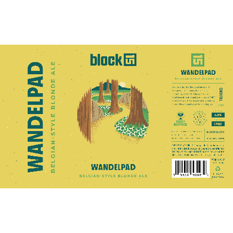 Block 15 Wandelpad Blonde by Block 15, beer label