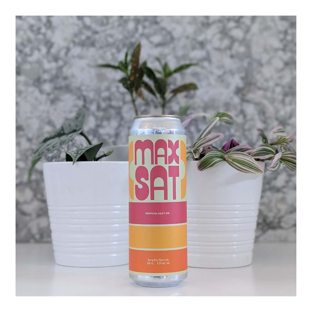 Company Max Sat Tropical IPA by Cabin Brewing Company, beer label