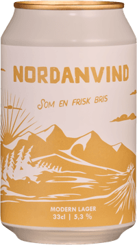 Nordanvind by Revsunds Brewery, beer label