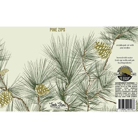 Fonta Flora Pine Zips IPA by Fonta Flora Brewery, beer label
