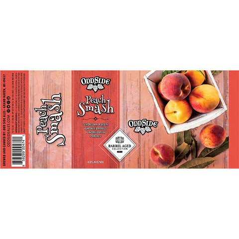 Odd Side Ales Peach Smash Strong Ale by Odd Side Ales, beer label