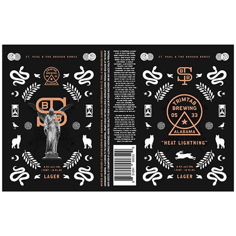Trimtab Heat Lightning Lager by Trim Tab Brewing, beer label