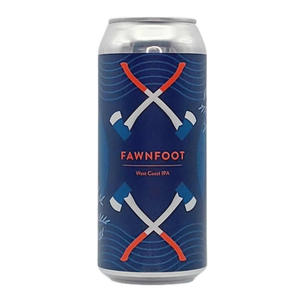 Company Fawn Foot West Coast IPA by Born Brewing Co., beer label