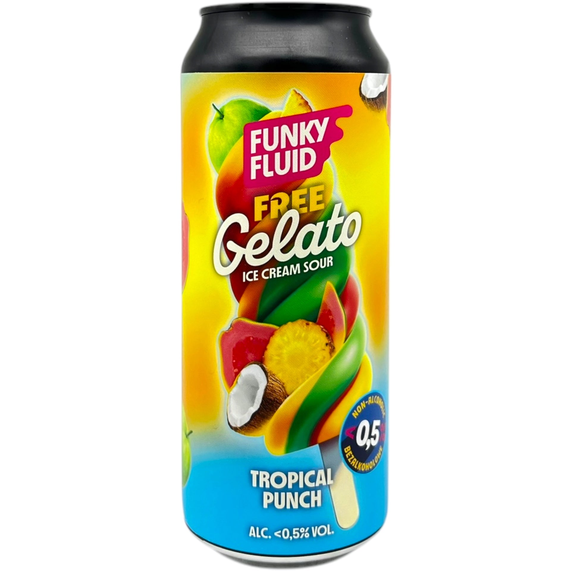 Funky Fluid Free Gelato: Tropical Punch by Funky Fluid, beer label
