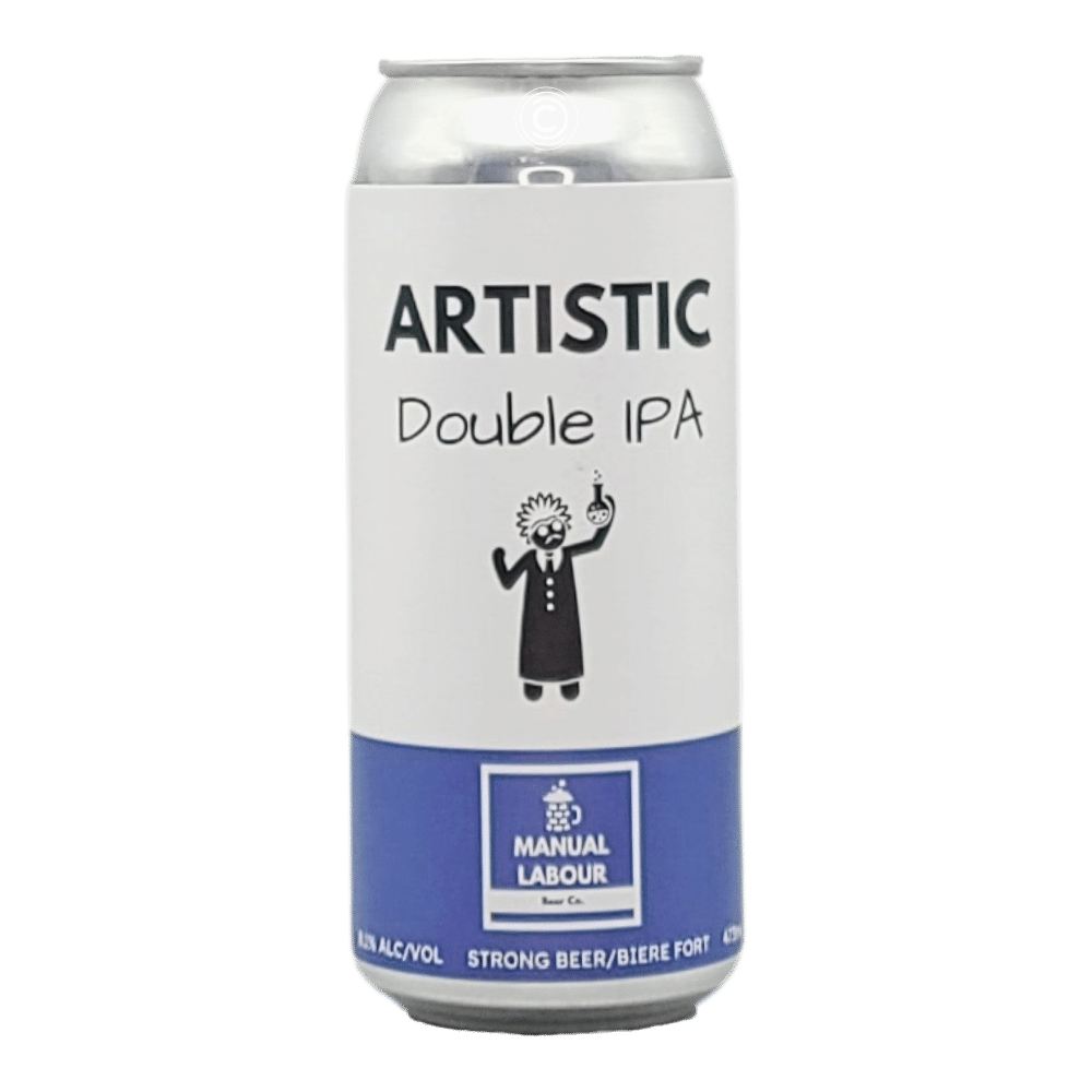 Artistic West Coast Double IPA by Manual Labour Beer Co., beer label