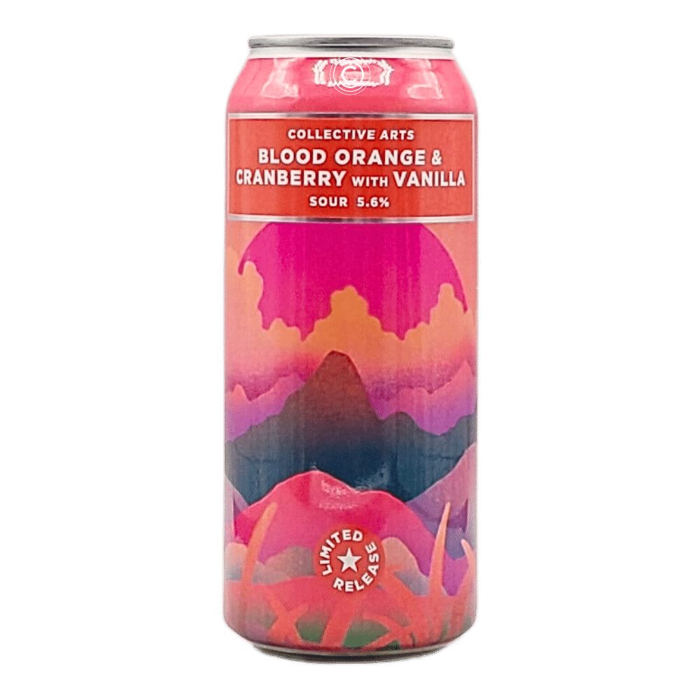 Blood Orange Cranberry & Vanilla Sour by Collective Arts Brewing, beer label