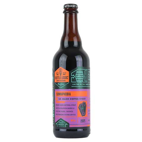 Bottle Logic/Voodoo Somniphobia Stout (2021) by Bottle Logic Brewing, beer label