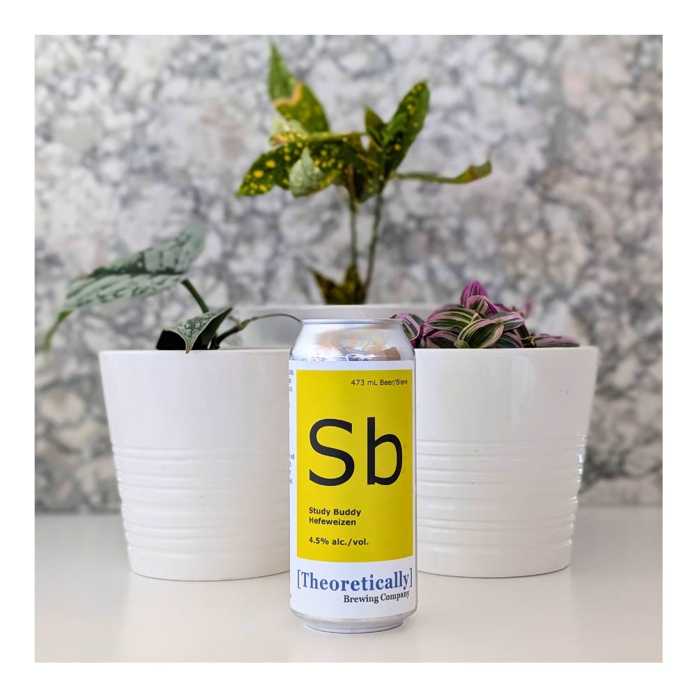 Study Buddy Hefeweizen by Theoretically Brewing Company, beer label