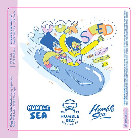 Humble Sea Kook Sled DIPA by Humble Sea Brewing Co, beer label