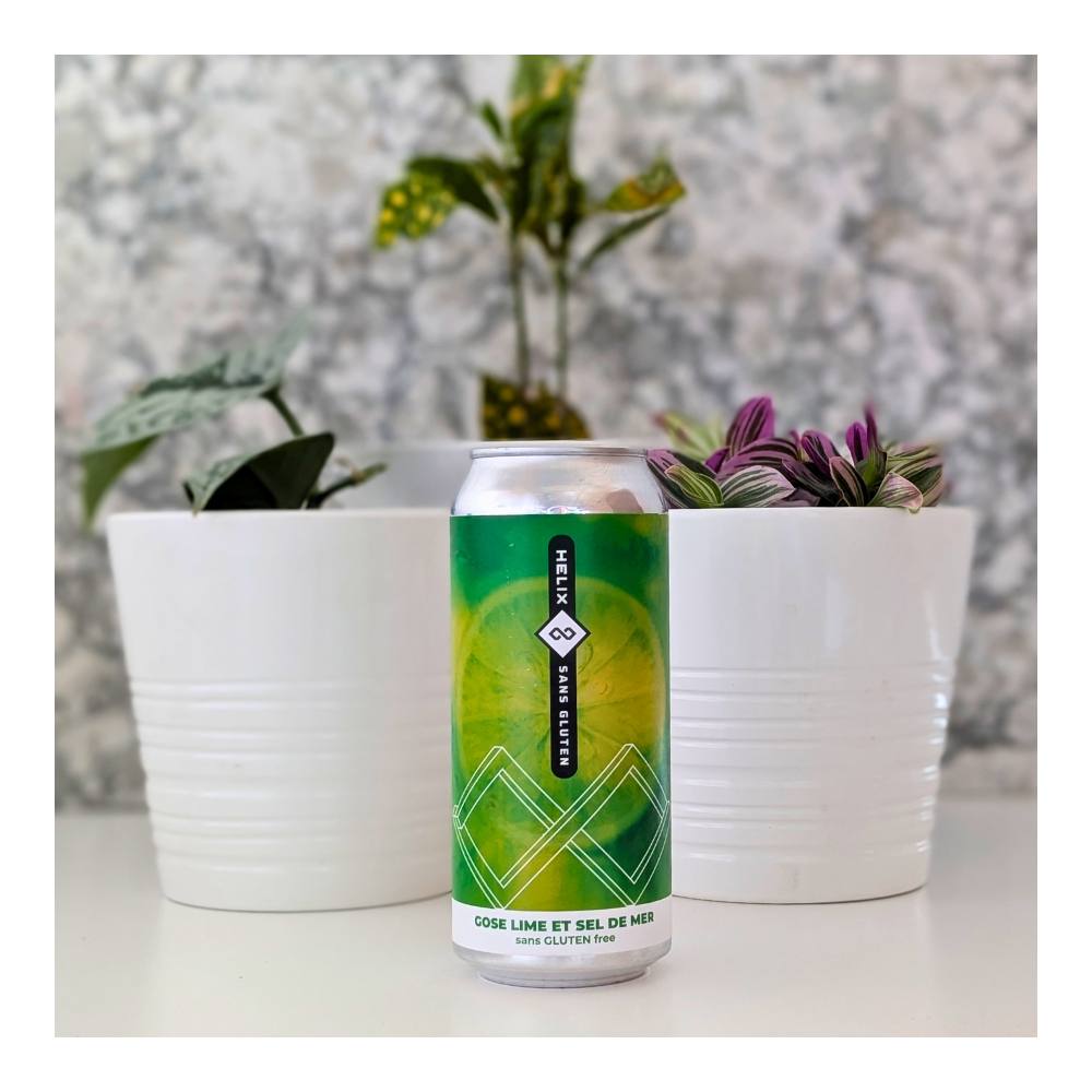 Gluten-Free Sour Lime & Sea Salt Gose by Helix - Bière Sans Gluten, beer label