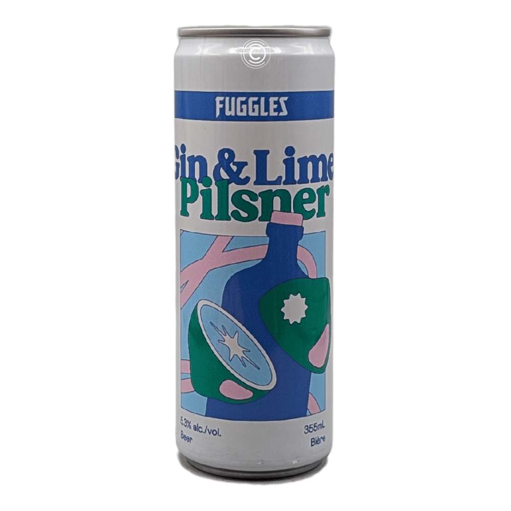 Gin & Lime Pilsner by Fuggles Beer Co., beer label