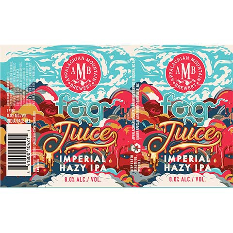 Appalachian Fog Juice Imperial Hazy IPA by Appalachian Brewing Co., beer label