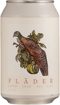 Fläder by Rocket Brewing Company, beer label