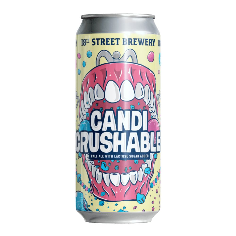 Candi Crushable Pale Ale by 18th Street Brewery, beer label