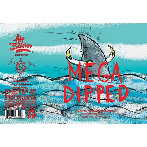 Hop Butcher Mega Dipped DIPA by Hop Butcher For the World, beer label