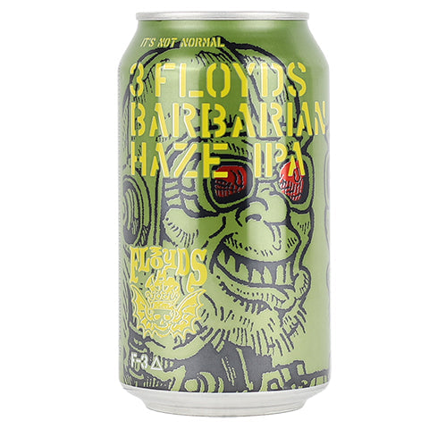 Three Floyds Barbarian Haze IPA by Three Floyds Brewing Co, beer label