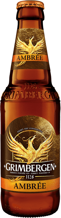 Grimbergen Double-Ambrée by Kronenbourg, beer label