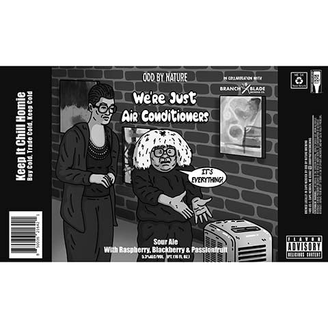 Odd By Nature We're Just Air Conditioners Sour Ale by Odd By Nature Brewing, beer label